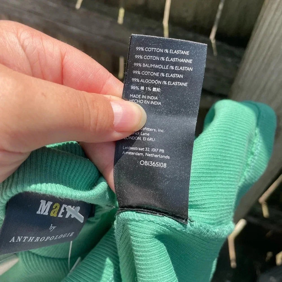 NWT MAEVE RIBBED HIGH NECK TOP - Picture 3 of 4